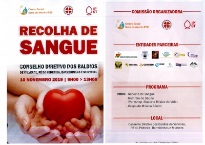 RECOLHA DE SANGUE - CENTRO SOCIAL SERRA DO ALECRIM IPSS