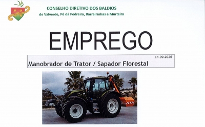 EMPREGO - MANOBRADOR DE TRATOR / SAPADOR FLORESTAL